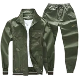 Летний тонкий мужской комбинезон, износостойкий камуфляжный хлопковый лонгслив