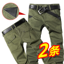 Worker pants men's summer loose pants straight barrels Worker pants men's casual pants long pants male grinding