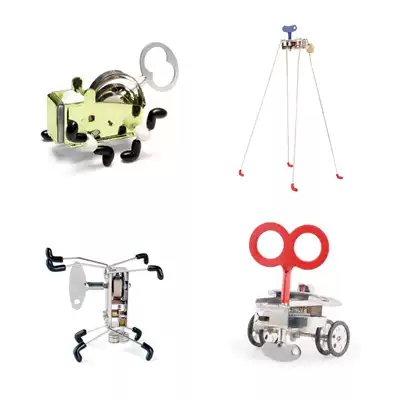 Kikkerland American creative clockwork toys fun decompression funny mechanical model children's design gift