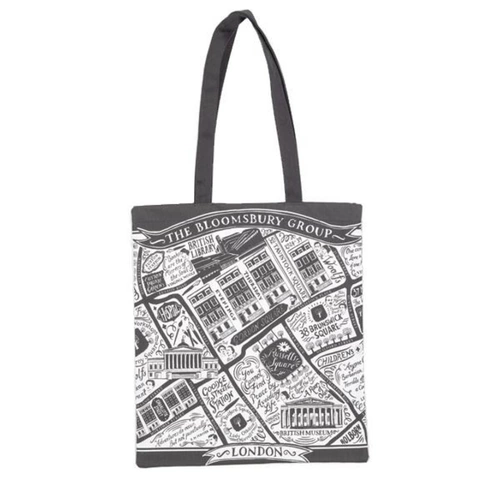 Британская библиотека лондонская карта иллюстрация Canvas Bag Британская библиотека импортная сумка для плеча