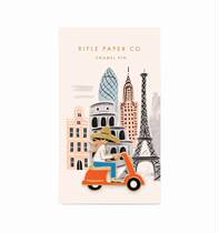 American imported fun brooch Rifle Paper retro creative design girl mermaid accessories gift