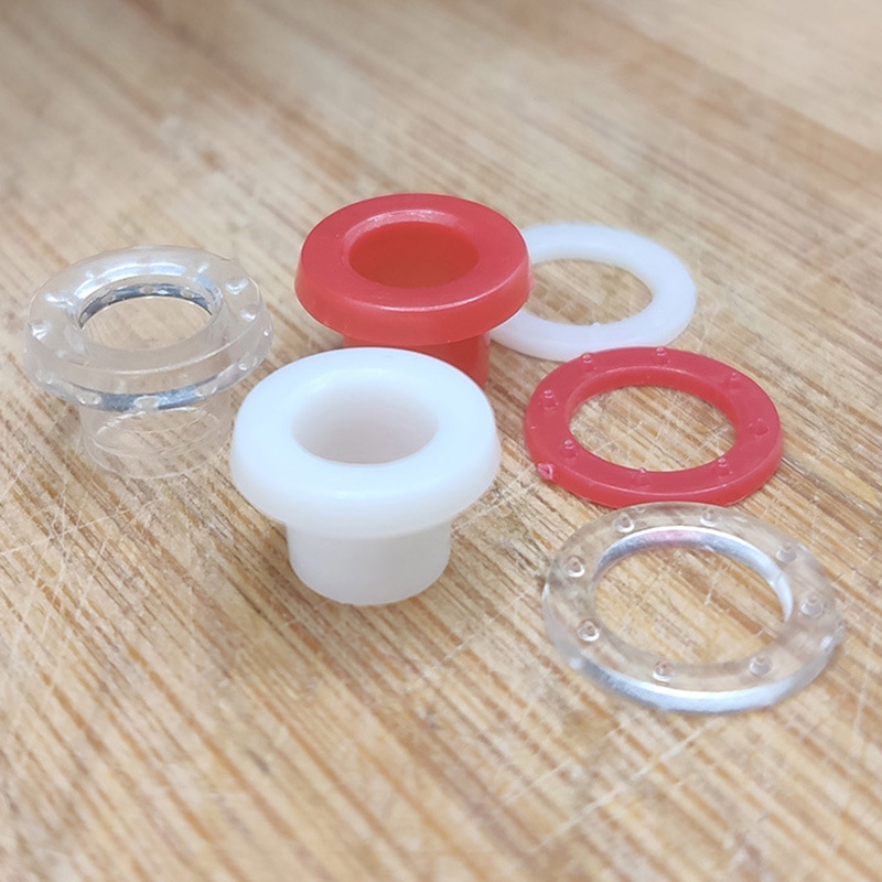 Shoelace plastic eyelet button glossy white air eye plane plastic air eye clothing plastic air hole