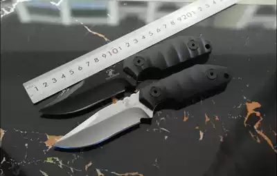 Rush hour high hard small straight knife saber wild survival self-defense hunting tools collection knife pure hand-made