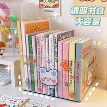 Acrylic Transparent Bookstand Pins students desks Put book containing box Divine Instrumental Book Blocking Desk desktop