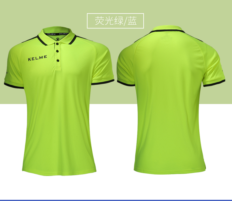 KELME Calme ngắn tay T-Shirt thể thao POLO áo sơ mi giản dị kinh doanh T-Shirt ve áo yếm có thể được tùy chỉnh áo polo đen