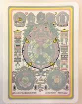 Nine palace Bagua figure Buddhist sticker Binding electrostatic film Glass door sticker Environmental protection window sticker car sticker