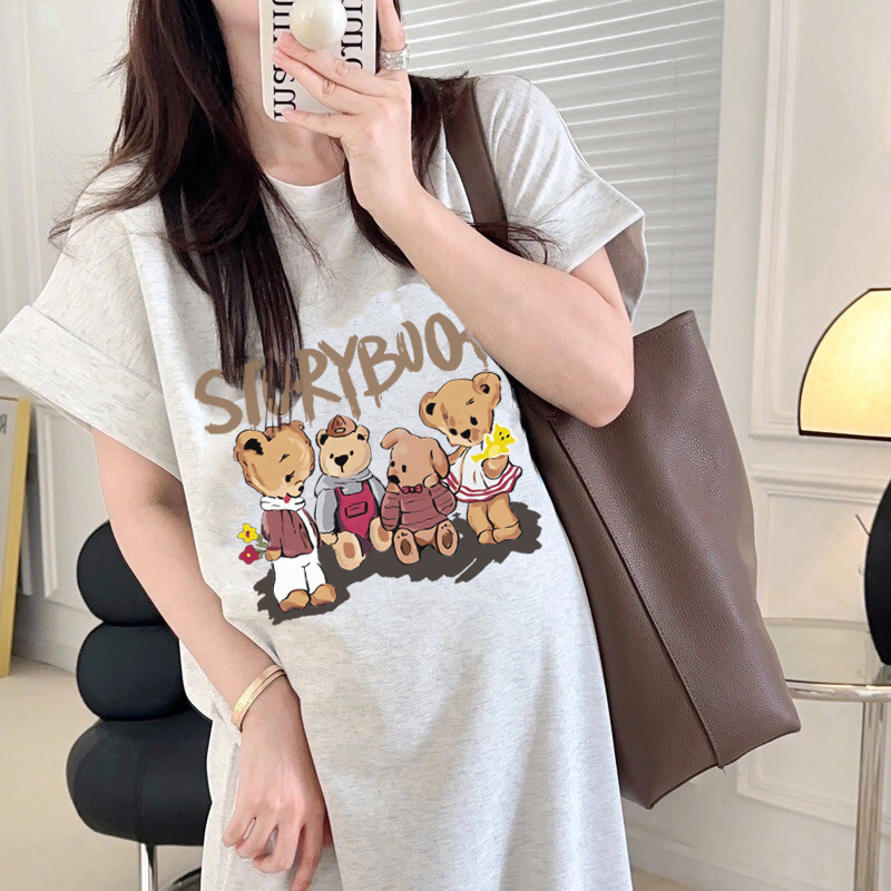 Maternity Dress Summer Style 2026 New Loose Large Size Maternity Dress Pure Cotton Short-Sleeved Maternity Wear T-Shirt Dress Thin Style