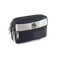 Серебряный -разгрный горизонтальный (6 -дюймовый мобильный телефон) Отправьте сумку для карты для пряжки