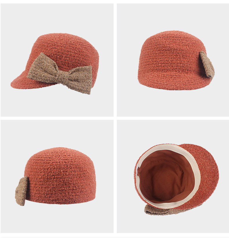 Демисезонная шапка, модный элегантный берет, кепка 