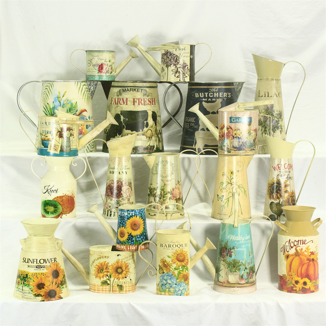 Solitary tasted collection-American Courtyard Ornament Antique Iron Art Sprinkler Pot Watering Pot Flowers Pot Bottle Multi-Meat Kettle Basin-Taobao