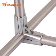 giá con ốc vít Ống tròn 25 đầu nối ống thép không gỉ Phụ kiện giá đỡ hiển thị giá đỡ khớp nối kệ cố định hai chiều nút đinh tán