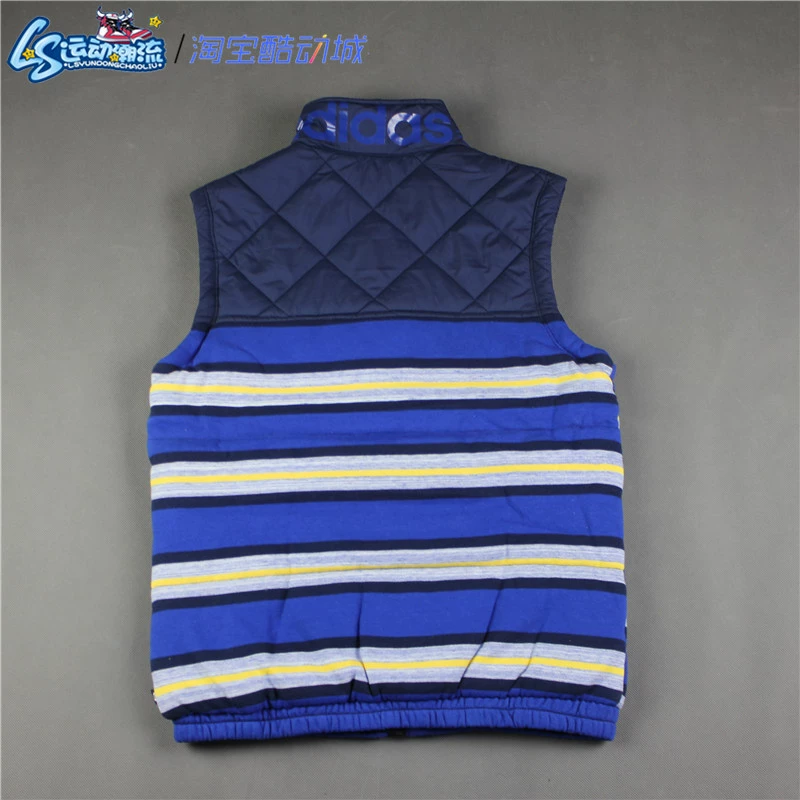 Adidas cổ điển sọc đứng cổ áo ấm thời trang khâu áo thể thao cotton giản dị Z36164 Z36166 - Áo thể thao áo thun thể thao nam có cổ