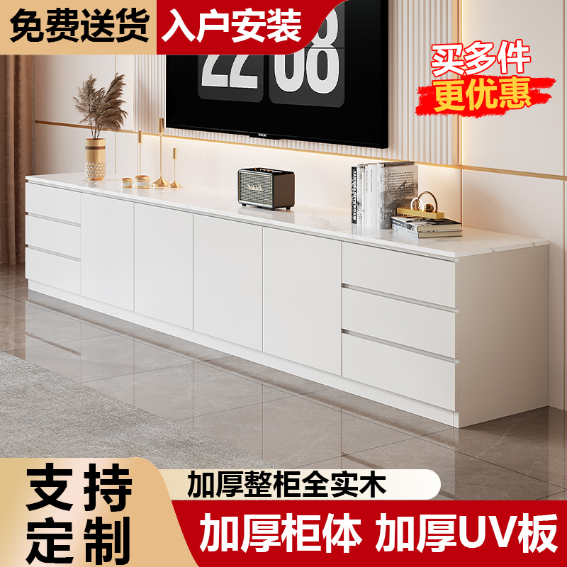 2025轻奢意式电视柜组合：客厅中的艺术与功能交织