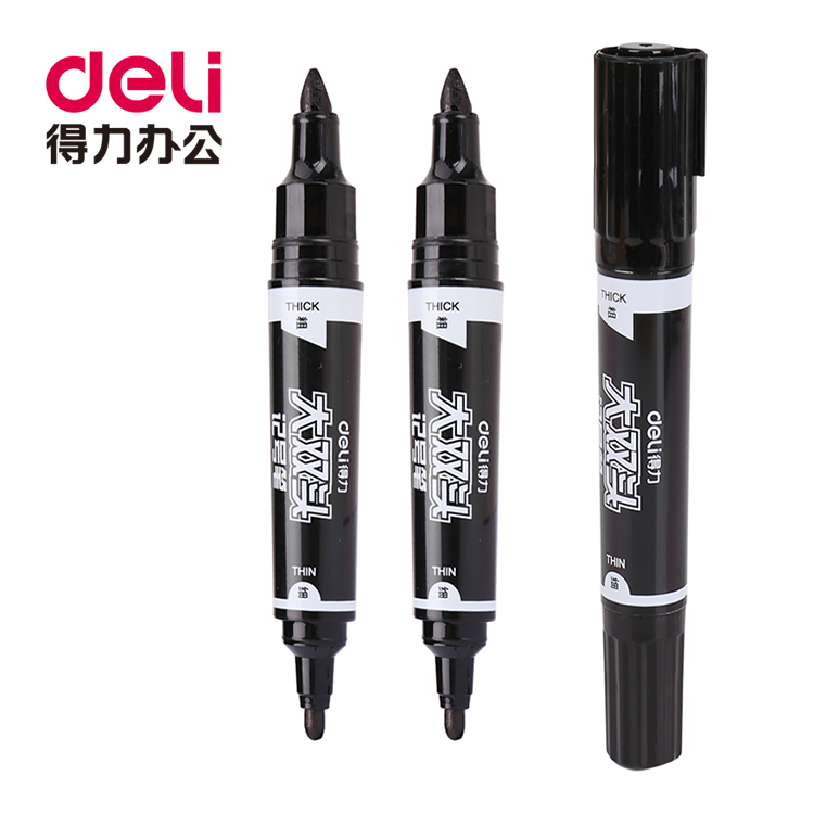 Able S555 large double headphone number pen waterproof logistic singular pen coarse head hook pen large number marking pen