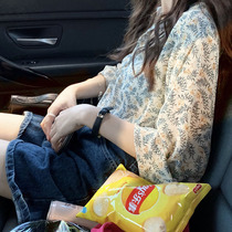 Early autumn 2021 New French niche jacket niche design sense cute sweet floral long sleeve T-shirt women tide