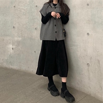 Autumn and winter 2020 gentle wear small fragrant wind fried street harbor wind retro chic career two dress children