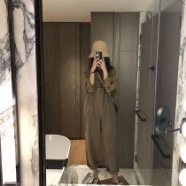 Spring paragraph 2022 new European goods womens clothing small sub-net red fried street casual little fragrant wind back with pants two suit summer