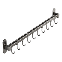 DuPont kitchen rack hook spoon shovel hanger no punching multi-functional hanging rod spatula stainless steel storage