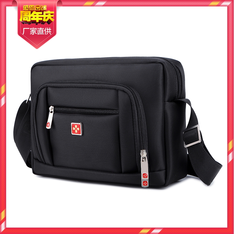 Swiss Army Knife Men's Single Shoulder Bag Multifunctional Slipper Bag Oxford Backpack Business Package Travel Package