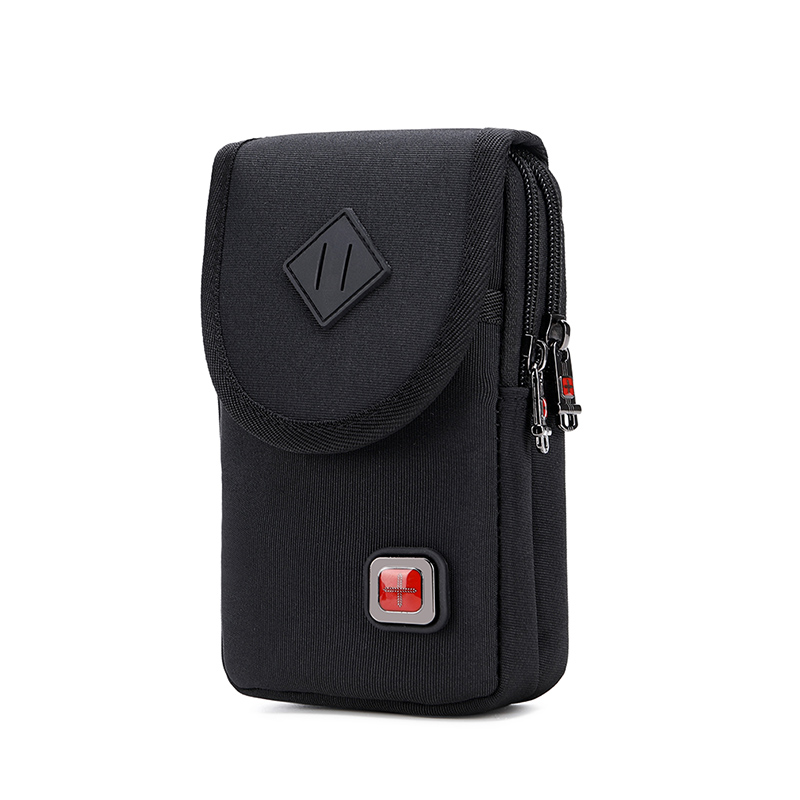 Swiss Army Knife Phone Bag Men's Vertical Waterproof Oxford Cloth Hanging Neck Multifunction Belt purse Site Work Package