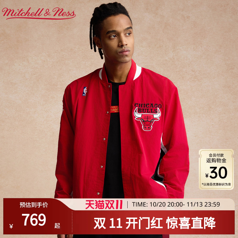 Mitchell&Ness Jacket Bulls 96-97 Season Warm-Up Jacket American Lightweight Sports Jacket Men's Mn Mitchell&Ness Jacket Bulls 96-97 Season Warm-Up Jacket American Lightweight Sports Jacket Men's Mn