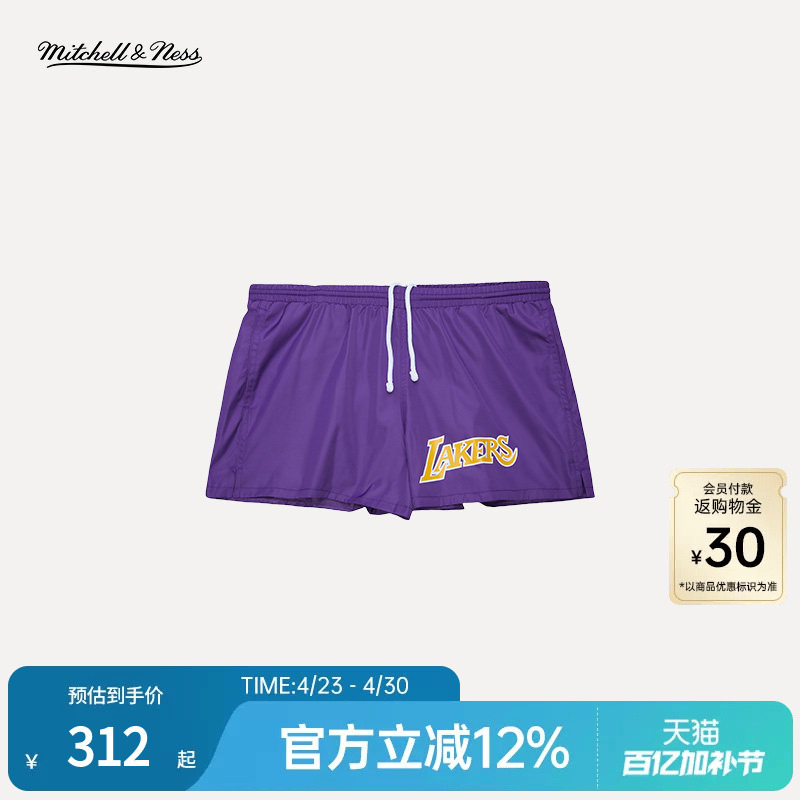 Mitchell&Ness Shorts Bulls Warriors Lakers American Style Trendy Versatile Lightweight Sports Shorts Hot Pants Women Mn