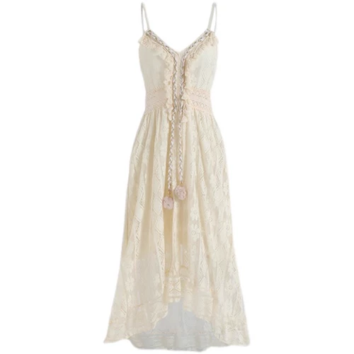 Этническое платье-комбинация, летний комплект, юбка, этнический стиль, стиль бохо