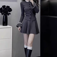 Серая короткая юбка 【Одиночная кусок】