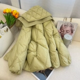 Зимняя дизайнерская кукла, пуховик с пухом, универсальная куртка, 2023, кукольный воротник, тренд сезона, оверсайз, увеличенная толщина