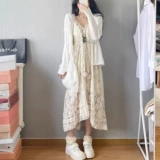 Этническое платье-комбинация из провинции Юньнань, стиль бохо, этнический стиль, французский стиль