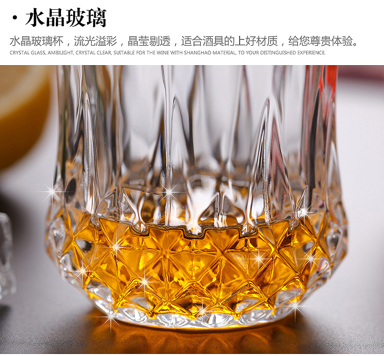 Rượu lành mạnh không chì sáng tạo bia cốc whisky thủy tinh pha lê thủy tinh cá tính - Rượu vang ly rượu vang pha lê