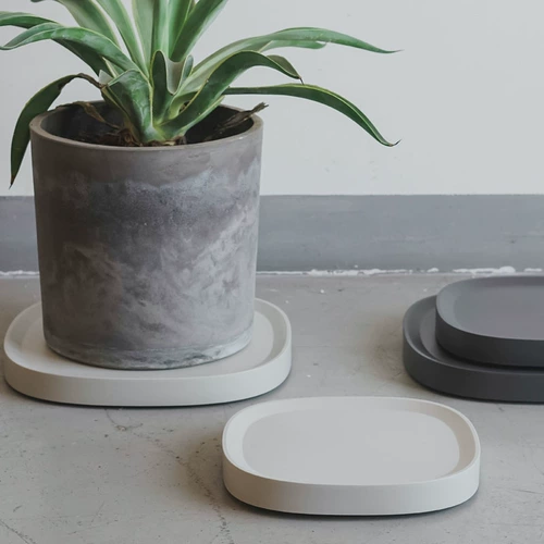 花开了 Перемещение цементного цветочного горшка лотка универсального колеса пластиковой базовой ролики квадратный круглый