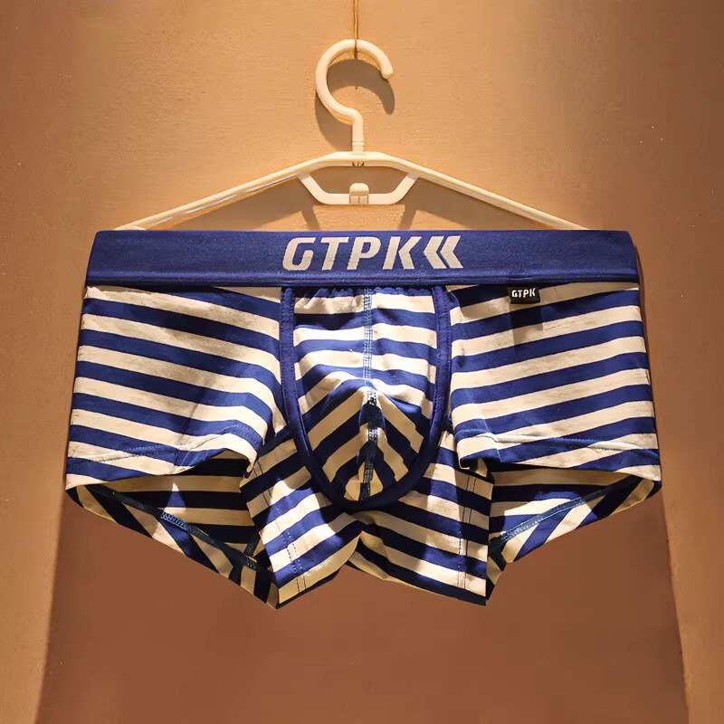 Victoria Muzi 2026 Four-Season Trendy and Fashionable Striped Men's Pure Cotton Comfortable Boxer Briefs Victoria Muzi 2026 Four-Season Trendy and Fashionable Striped Men's Pure Cotton Comfortable Boxer Briefs