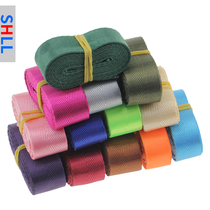 Canvas backpack straps 2 5CM cotton textile strap packaging cloth luggage bag accessories accessories color ribbon