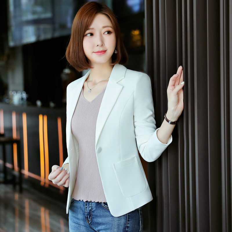 phụ nữ phù hợp với áo khoác Hàn Quốc phiên bản của cơ thể ngắn 2020 mới mùa xuân và mùa thu ròng đỏ giản dị nhỏ đầu phụ nữ phù hợp của