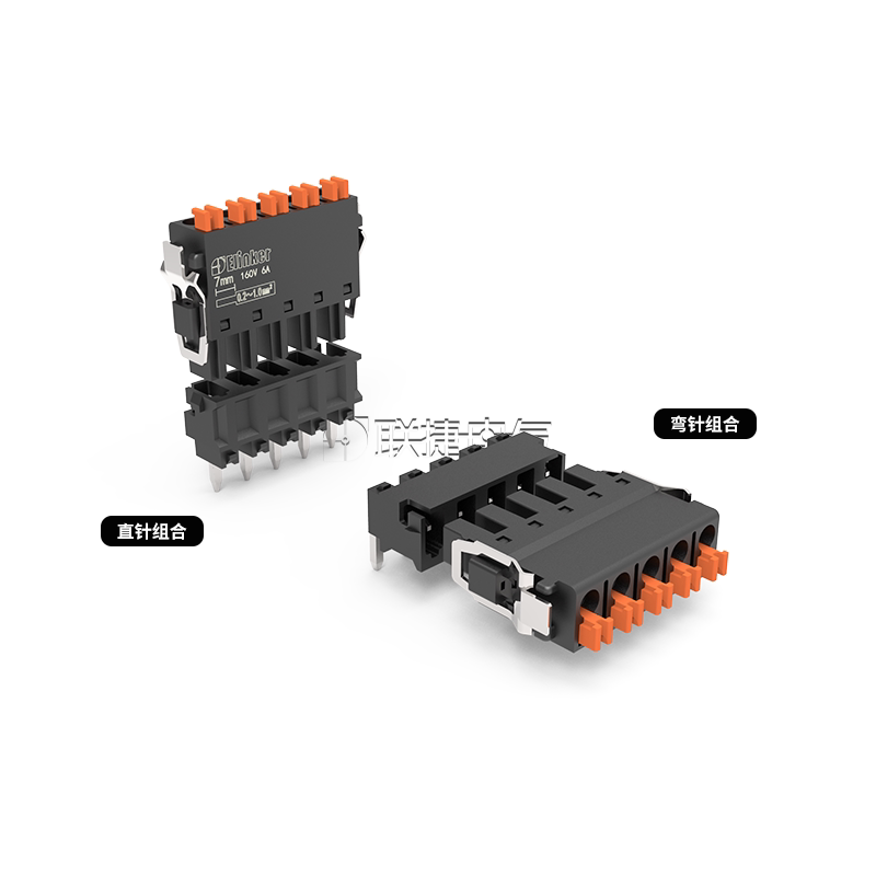 LC8XM+LZ8XR/XV免焊微型线路板连接器 上海联捷电子黑色3.5mm免焊接PCB连接器