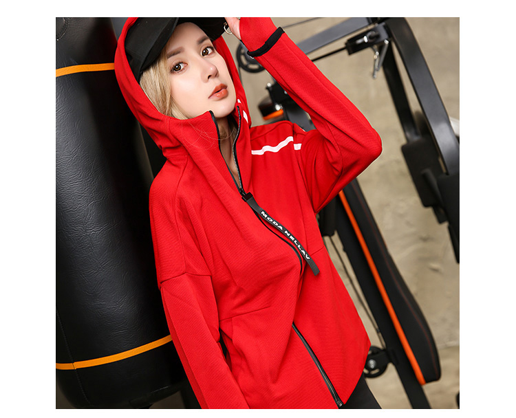 Áo khoác thể thao nữ nhanh khô 2018 mới chạy bộ thể dục rộng rãi mặc áo khoác giản dị có áo trùm đầu dài tay - Áo khoác thể thao / áo khoác ao khoác nike