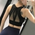 Mới đồ lót cường độ cao làm đẹp kiểu đồ lót yoga tập thể dục áo ngực chống sốc chạy tập hợp rập khuôn áo ngực thể thao nữ - Đồ lót thể thao áo gymshark Đồ lót thể thao