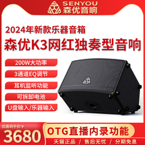 Senyou K3 audio outdoor high-volume guitar saxophone special performance electric blowpipe live broadcast in-recording box portable