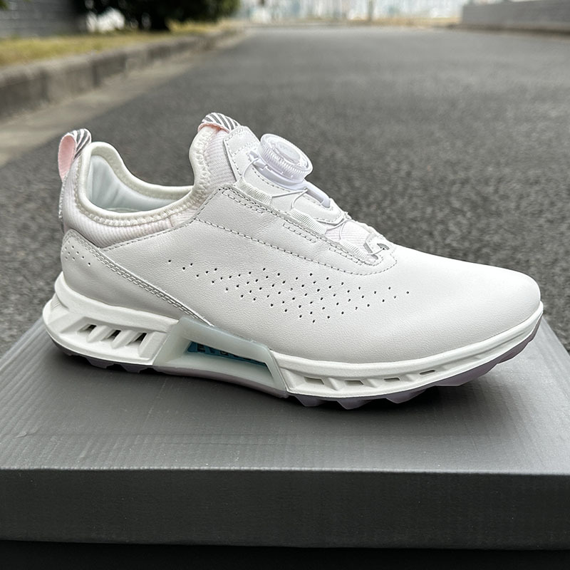 Clearance Sale Genuine Leather Women's Shoes, Sports Casual Golf Shoes, Comfortable and Versatile, Non-Slip, Rotating Lock Buckle Walking Shoes C4