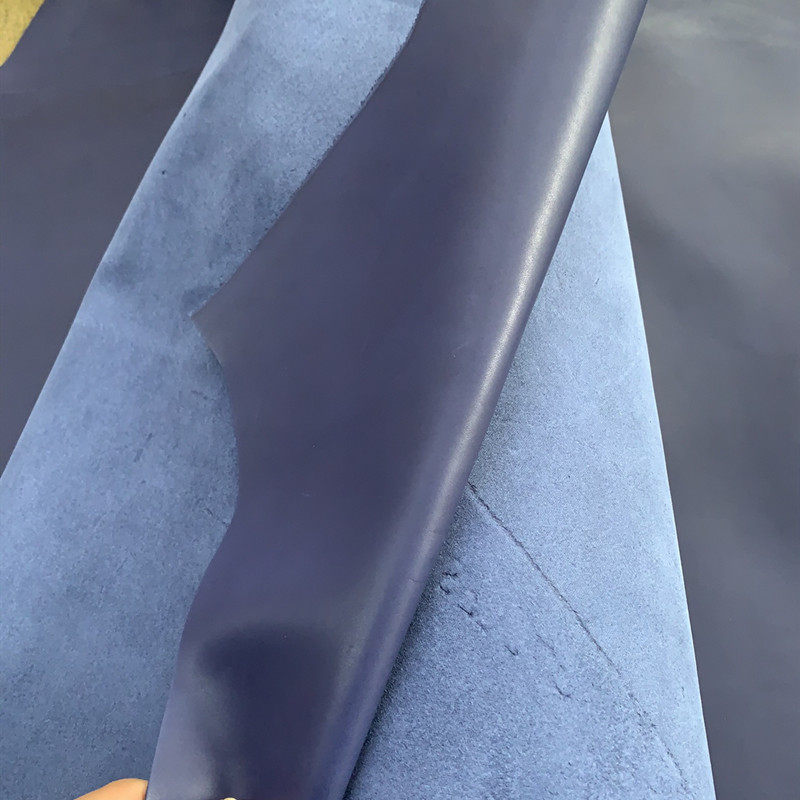 Deep Blue Treasure Blue Head Layer Cow Leather Soft Cow Leather Thick 1 5mm Handmade Diy Genuine Leather Leather Material Imported Cow Leather