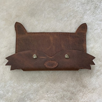 Headlayer Bull Leather Leather Wallet Hand Grab Bag Fashion Zero Money Pure Handmade Woman Bag Diy Buckle Retro Genuine Leather