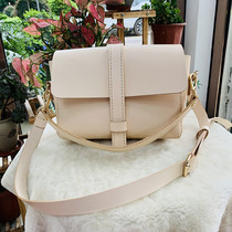 Lady Single shoulder inclined satchel handbag Baotou layer Bull Leather Handmade Sewing Genuine Leather Leather Material Satchel single shoulder bag square bag