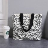 Шоппер, вместительная и большая льняная сумка, сумка на одно плечо, тканевый мешок