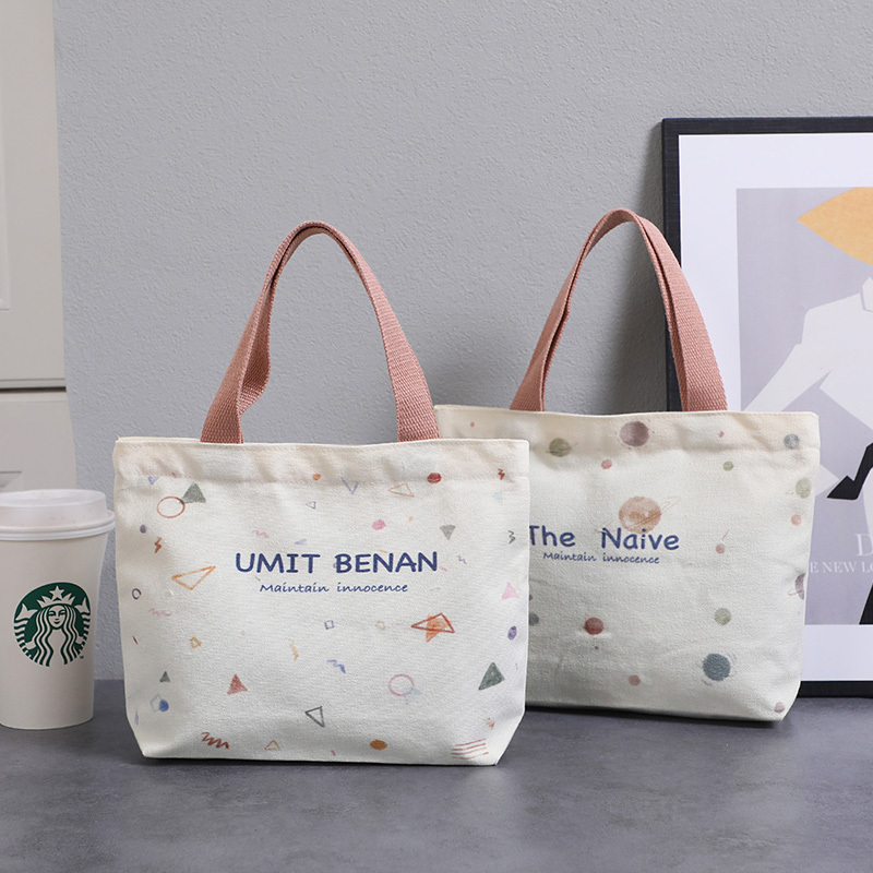 Canvas Bag for Women 2026 New Style Lunch Box Bag Simple Small Cloth Bag for Office Workers Commuting Mini Handbag Canvas Bag for Women 2026 New Style Lunch Box Bag Simple Small Cloth Bag for Office Workers Commuting Mini Handbag