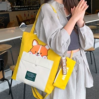 Акита собака желтая + сумка для ручки