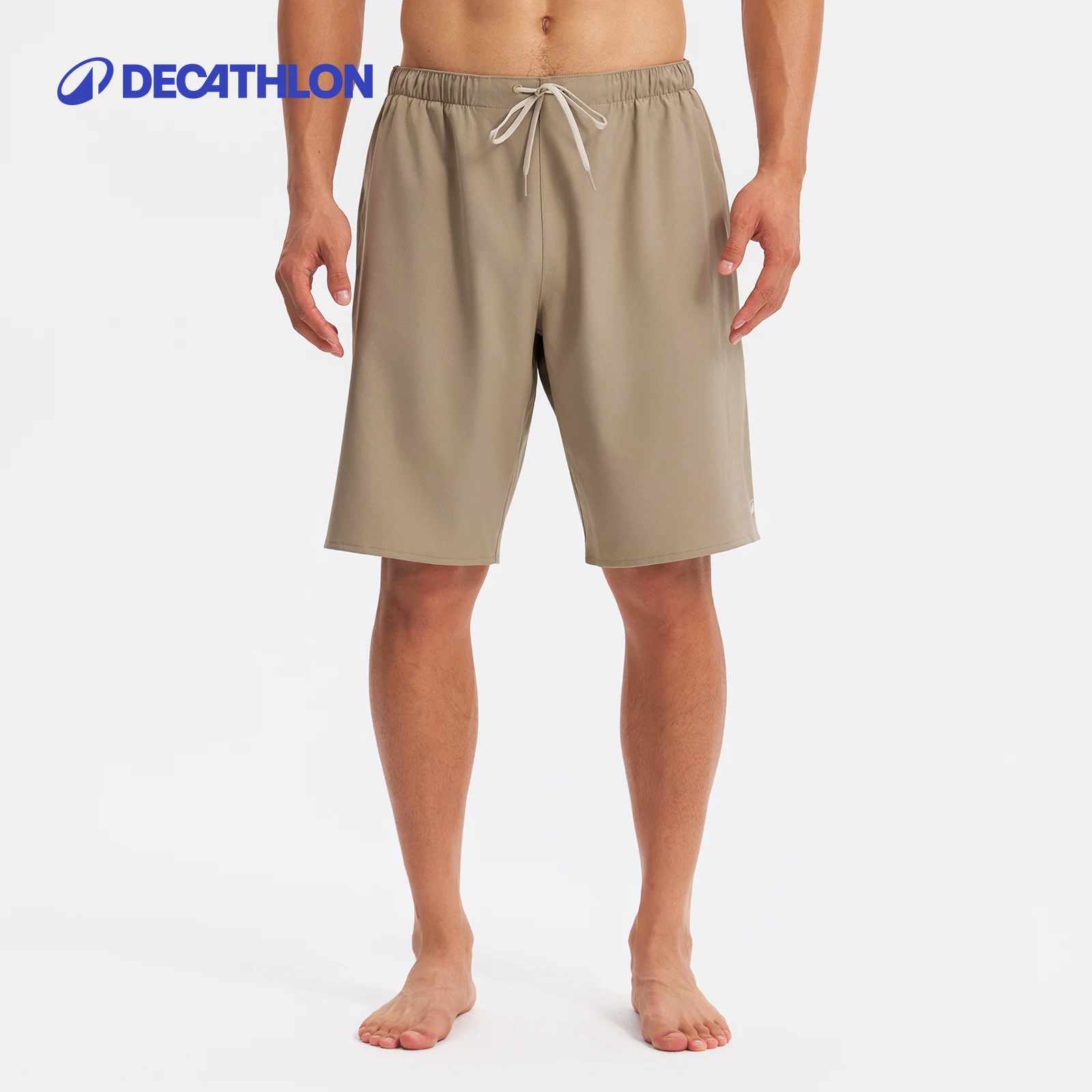 Мужские быстросохнущие пляжные шорты Decathlon, подводные волны, с конструкцией подкладки для предотвращения неловкости, для побережья и термального курорта