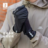 Decathlon, детские зимние флисовые перчатки, удерживающий тепло лыжный экран