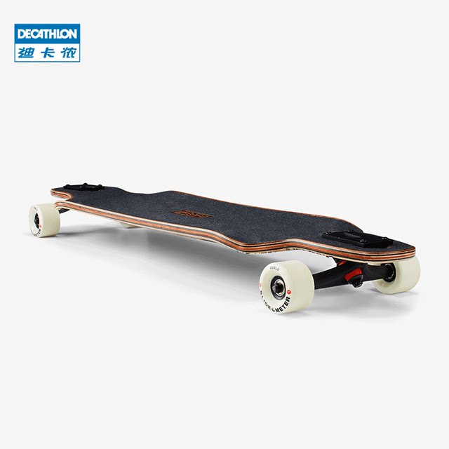 Decathlon skateboard longboard adult professional board downhill board boys  and girls beginner four-wheel brush street