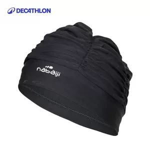 Шапочка для плавания Decathlon для женщин с длинными волосами, крупная сетка для ухода за волосами, модная шапочка с защитой от хлора, легко надеваемая и снимаемая, WWA4